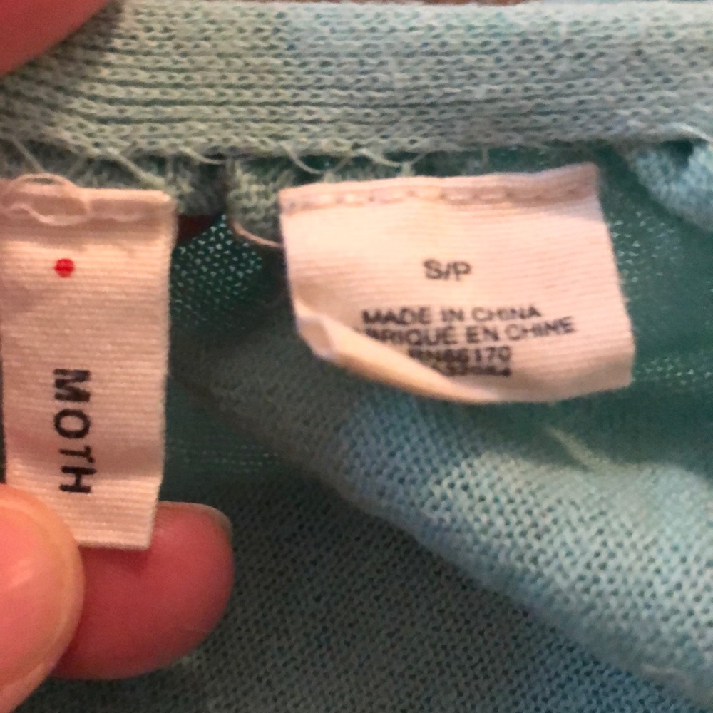 Anthropologie Moth mint green belted cardigan - Picture 6 of 8